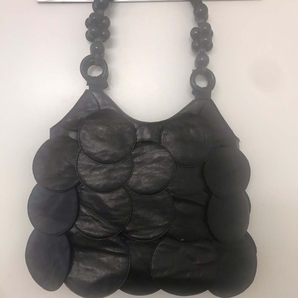 Faux leather handbag